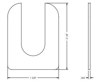 Heavy Duty Alignment Shim - 1/16 - Maventech