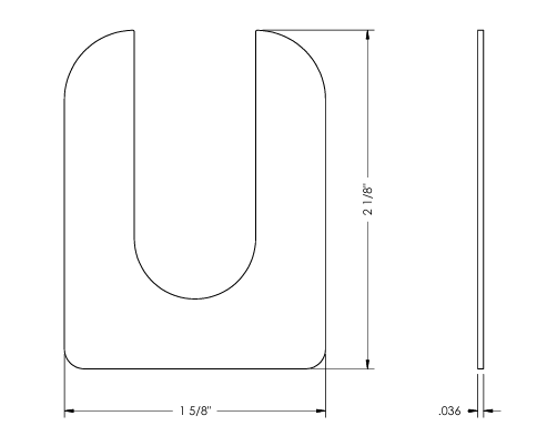 Heavy Duty Alignment Shim - 1/32 - Maventech