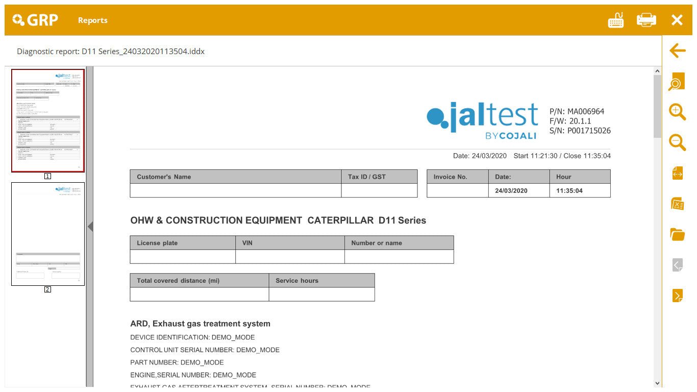 Jaltest OHW Kit (Construction / Off - Highway) - Maventech