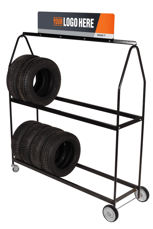 Mobile Tire Display Rack - Deluxe - Maventech