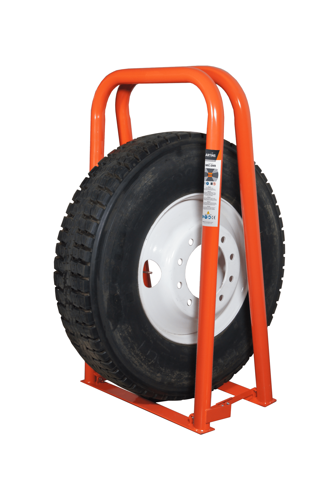 Tire Cage - Portable 2 - Bar With Wide - Base - Maventech