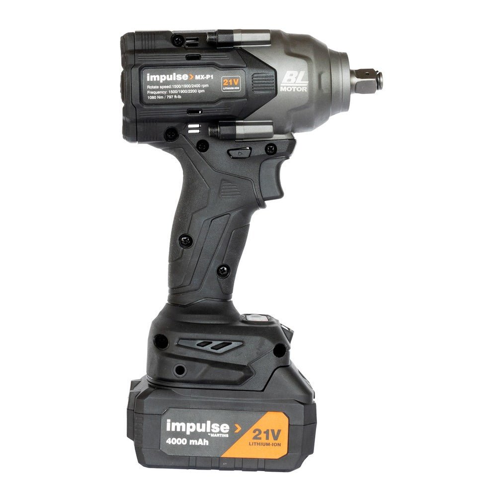 Impulse 1/2" Cordless Impact Wrench 797 ft - lb MX - P1 - Maventech