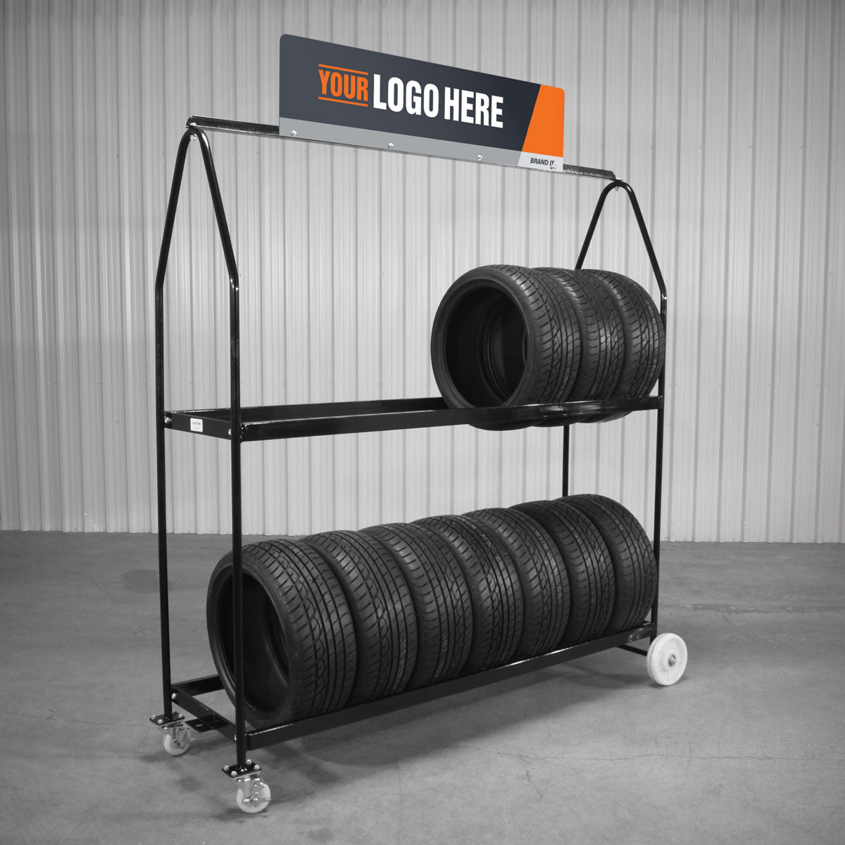 Mobile Tire Display Rack - Deluxe - Maventech