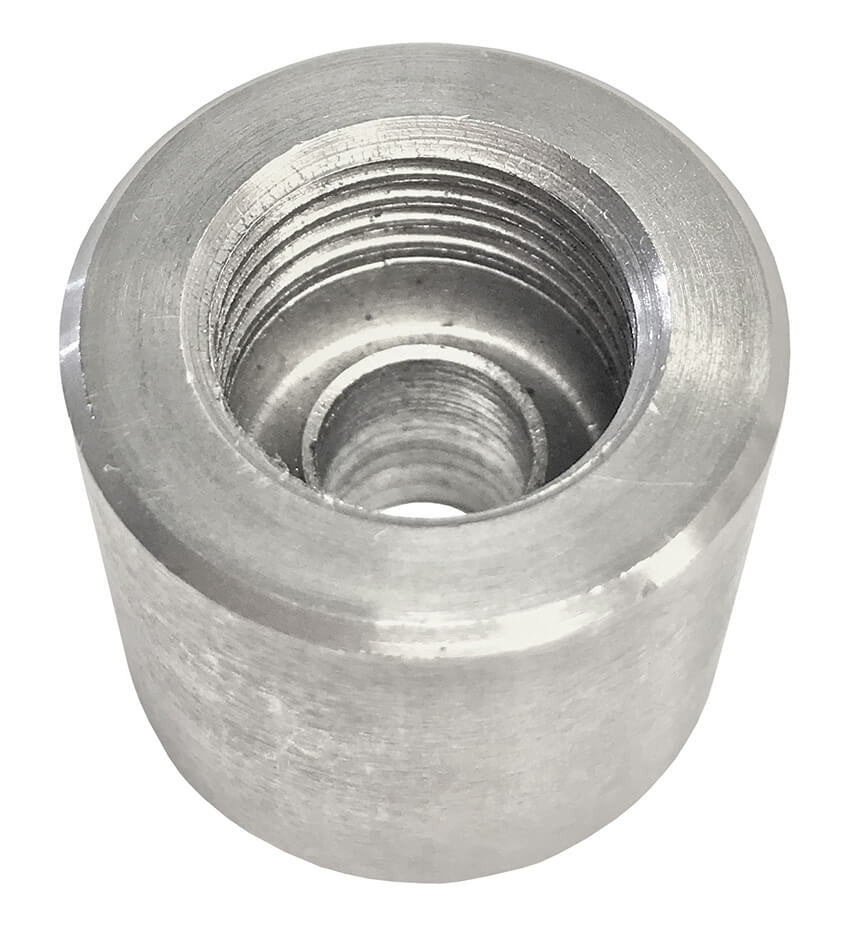 Weld Bung (BG1001) - M16 X 1.50, 1" OD, 7/8" H, Rev Flare - Maventech