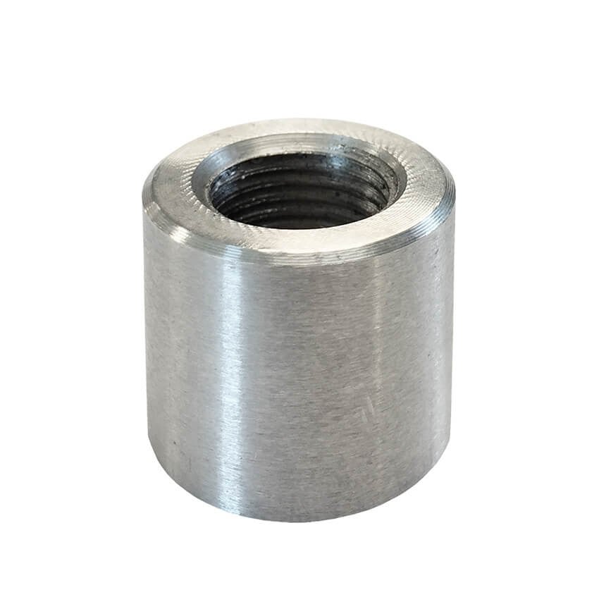 HD Emissions Weld Bung (BG1002) - M14 X 1.50, 7/8" OD, 7/8" H, Rev Flare - Maventech